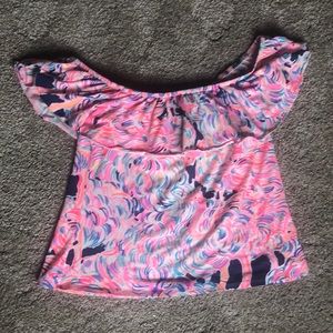 M Lilly Pulitzer off the shoulder top